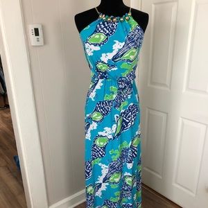 NWT Lilly Pulitzer long halter dress, XS